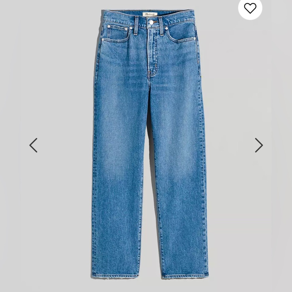 Madewell The Petite Perfect Vintage Straight Jean in Earlwood Wash